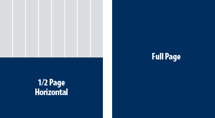 1/2 Page Horizontal and Full Page