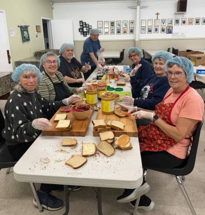 Supplied photo
                                Each week, the Gifts of Grace volunteers prepare over 1,100 sandwiches, as well as over a dozen casseroles, for clients of the Main Street Project.