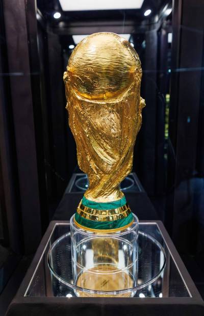 Free Press file photo
                                The World Cup Trophy tour stopped in Winnipeg last month and will visit several more Canadian cities in May.