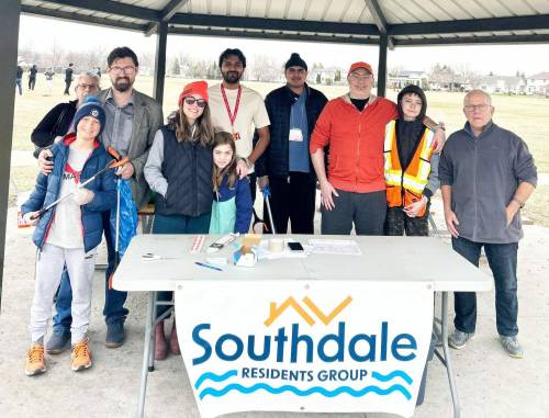 Supplied photo
                                St. Boniface city councillor Matt Allard joined the Southdale Residents Group on April 26 for a neighbourhood spring cleanup.