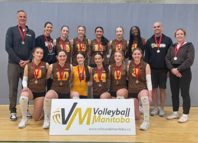 Volleyball Manitoba
                                The Jr. Bisons Gold team won the 16U boys provincial club volleyball championship on May 3.