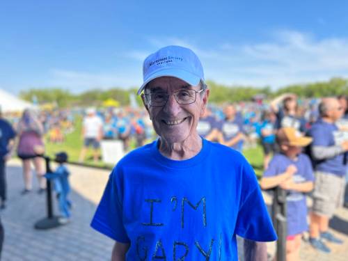 Supplied photo
                                Gary Garbutt at the 2025 Alzheimer&rsquo;s Walk.