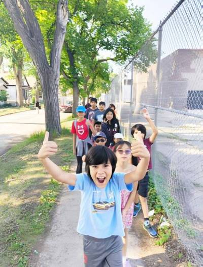 Supplied photo
                                Young people who participated in Summer in the City 2025 are pictured here on a community outing.
