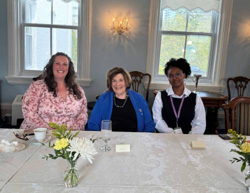Supplied photo
                                Tuxedo MLA Carla Compton with her twinning program student Tsion Abera and the Honourable Lt.-Gov. Anita R. Neville.