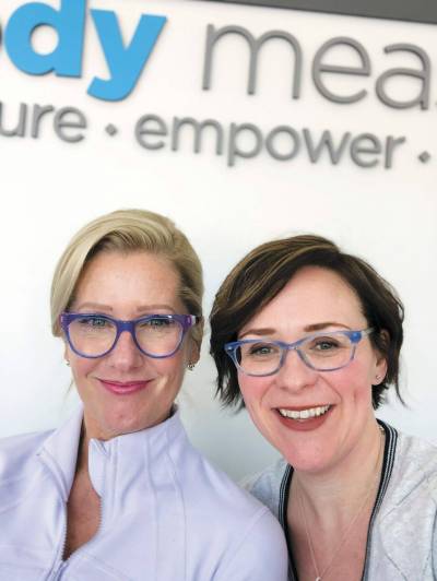 File photo
                                Erica Henderson (left) and Melina Elliott, pictured here in a file photo from 2019, are the co-owners of Body Measure, which offers clients complete body composition measurements, tests, and more.