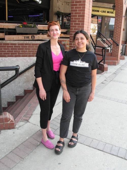 File photo by Simon Fuller
                                (From left) Zohreh Gervias, Osborne Village BIZ&rsquo;s executive director, and Melanie Goncalves, the BIZ&rsquo;s marketing and social media manager, are pictured on Osborne Street last year. The second annual Village Music Fest will be held in the southwest Winnipeg neighbourhood on Saturday, June 27.