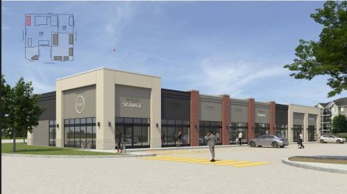 Supplied photo
                                An archetictural rendering of commerical building &lsquo;G&rsquo;, as called by the applicant, at 55 Sage Creek Blvd.
