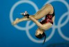 Meaghan Benfeito from Canada competes during the women's 10-meter platform diving semifinal at the Aquatics Centre in the Olympic Park during the 2012 Summer Olympics in London, Thursday, Aug. 9, 2012. (AP Photo/Michael Sohn)