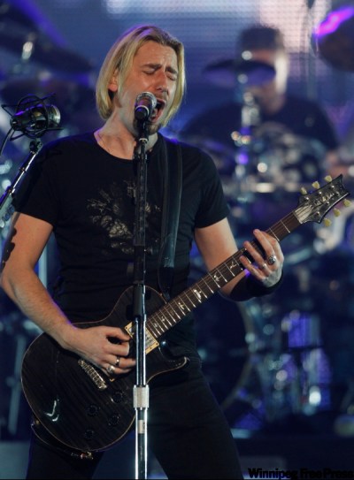 BORIS MINKEVICH / FREE PRESS ARCHIVES
Chad Kroeger of Nickelback at the band's show at the MTS Centre.