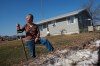 KEN GIGLIOTTI / WINNIPEG FREE PRESS
Joyce Ward cleans up after ice and water crossed Breezy Point, flooding her basement and causing major water damage.