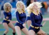 JOE.BRYKSA@FREEPRESS.MB.CA 
Winnipeg Blue Bombers Blue Lightning Dance Team perform during a game in a file photo.