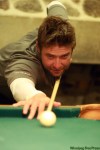 KEN GIGLIOTTI / WINNIPEG FREE PRESS
Some luck helps, but Derek Gillespie knows that in the long run he has to make his own breaks. A good break can make a difference, especially when shooting pool.
