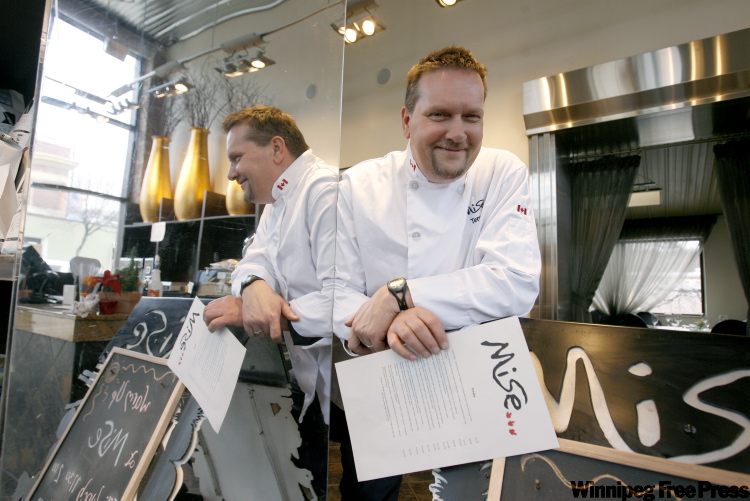 RUTH.BONNEVILLE@FREEPRESS.MB.CA
Mise restaurant co-owner Terry Gereta is offering more inexpensive choices on his new menu to drum up business.