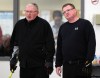 JOE.BRYKSA@FREEPRESS.MB.CA
Jim Kirkness (left) and son James watch proceedings at the Mani­toba Mixed Curling Cham­pionship at the Stonewall Curling Club.