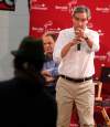BORIS.MINKEVICH@FREEPRESS.MB.CA
Michael Ignatieff (foreground) takes a question during town hall session Thursday.