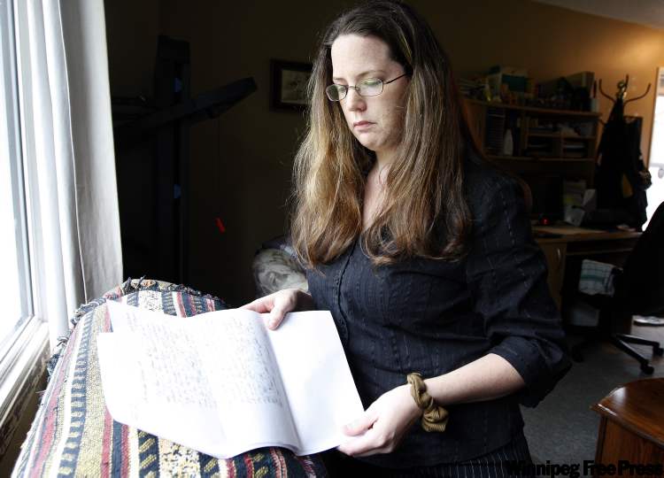 KEN GIGLIOTTI / WINNIPEG FREE PRESS
Letters from a convicted sex offender have convinced Amanda Westervelt her family is in danger. The two met in 2004 when they were both living in a hostel.