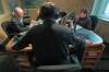 JOE.BRYKSA@FREEPRESS.MB.CA
CJOB’s Richard Cloutier hosts mayoral candidates Sam Katz and Judy Wasylycia-Leis on Tuesday.