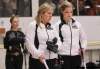 RUTH BONNEVILLE / WINNIPEG FREE PRESS ARCHIVES
Cathy Overton-Clapham (left) passes along some advice to new third Breanne Meakin earlier this season.