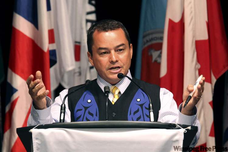 MIKE.DEAL@FREEPRESS.MB.CA
Shawn Atleo, national chief of the Assembly of First Nations talks at the assembly's annual meeting in 2010, calling for an end to the Indian Act within five years.