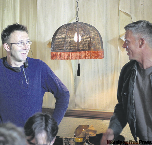 CNS
Director Carl Bessai, left, with actor Callum Keith Rennie; Bessai is calling for a quota system for Canadian films.