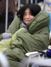 TREVOR HAGAN / WINNIPEG FREE PRESS
Makiko Tamai made the trip from Tokyo to see Irish supergroup U2. This will be her third time seeing the band and she expects to hit two more stops on this tour. She is camped out at Canad Inns Stadium to save her place.