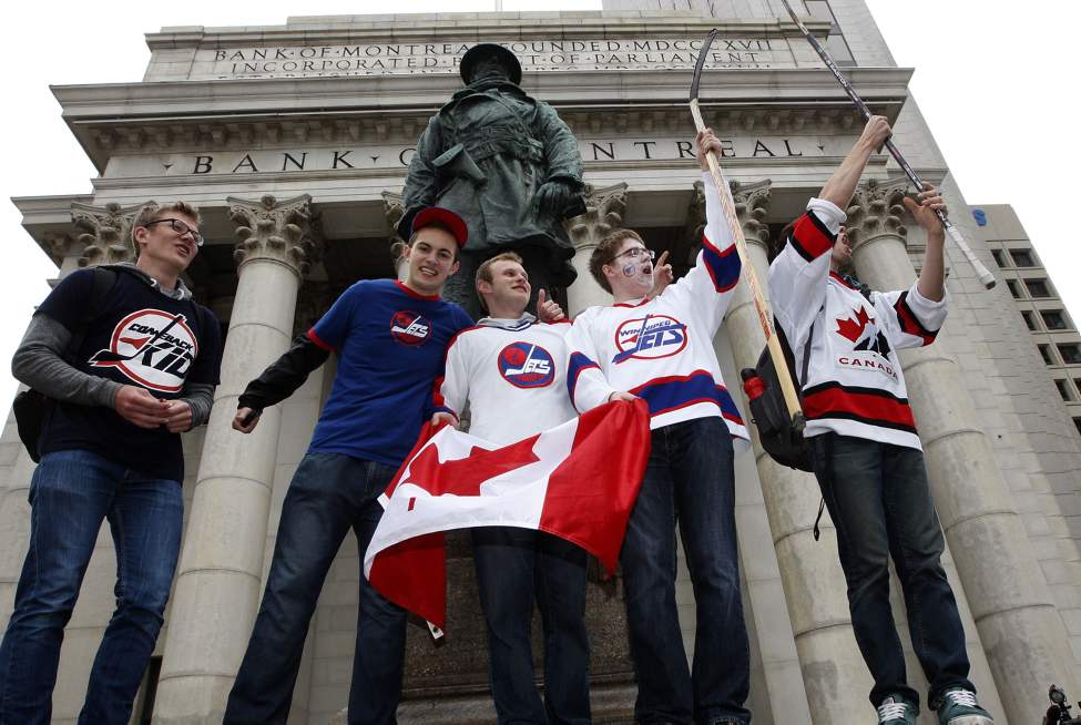 KEN GIGLIOTTI / WINNIPEG FREE PRESS
NHL comes back to Winnipeg - Portage and Main celebrations