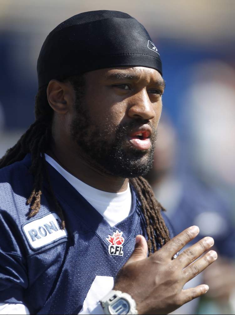 Winnipeg Free Press archives
Clint Kent at Bomber practice in July, 2011.