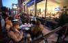 Phil Hossack / Winnipeg Free PressOverflow participants watch a candidates debate from the patio at the Free Press News Cafe in September. The cafe will be 