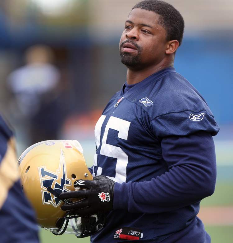 JOE BRYKSA / WINNIPEG FREE PRESS Archives
Defensive tackle Rodney Fritz
