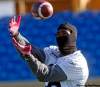 Ken Gigliotti/ Winnipeg Free Press
Greg Carr makes a catch during  practice Monday morning.