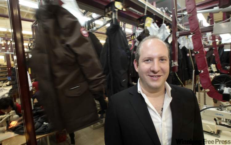 MIKE DEAL / WINNIPEG FREE PRESS
Dani Reiss, CEO of Canada Goose, at the factory on Edwin Street. Reiss says his company is the only Canadian global apparel brand made in Canada.