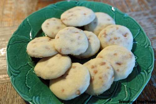 Skor shortbread cookies are a family favourite for McCreary’s Amy Buchanan, which starts out old-fashioned and then finishes with kid-friendly toffee bits.