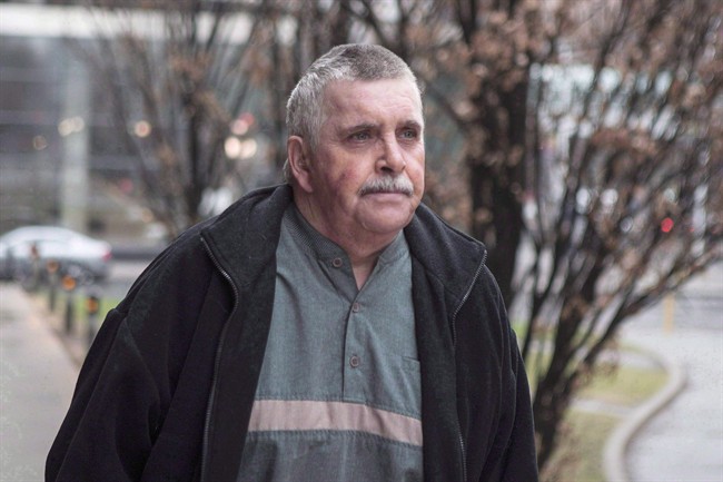 Gordon Stuckless arrives at court in Toronto on April 22, 2014. The treatment Stuckless hopes will help him secure a lighter sentence is effective in managing sexual impulses - but the courts can't force the convicted pedophile to undergo so-called chemical castration.THE CANADIAN PRESS/Chris Young
