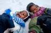 Ruth Bonneville / Winnipeg Free PRess
Young brothers Silla Musaka, 3, (left) and Manuel, 4, enjoy a frosty Winnipeg afternoon. Their parents are from Congo and are adapting well to their new life in Canada. Today the Free Press presents the Africa edition, an editorial project designed to explore the city and province's ties to Africa.