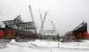 JOE BRYKSA / WINNIPEG FREE PRESS
Crews work on new  Blue Bomber stadium Wednesday afternoon on the campus of the University of Manitoba.