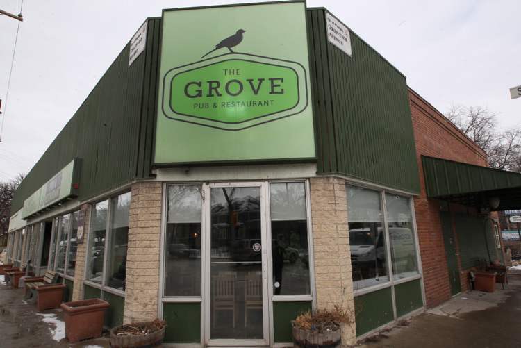 JOE BRYKSA / WINNIPEG FREE PRESS
The Grove Pub & Restaurant at 164 Stafford, former home of Tubby's Pizza.