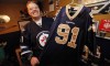 JOHN WOODS / WINNIPEG FREE PRESS
Gabe with one of his many sports jerseys.