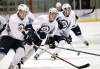 Mike Deal / Winnipeg Free Press
Mark Scheifele (55), centre, during the Winnipeg Jets 2012 development camp at the MTS Iceplex on Tuesday.