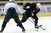 Mike Deal / Winnipeg Free Press
The Winnipeg Jets' Andrew Ladd (16) up against Minnesota Wild Justin Falk (44) during a training session at the MTS IcePlex Wednesday morning.