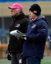 Ken Gigliotti/ Winnipeg Free Press archives
Bomber GM Joe Mack (left) and head coach Tim Burke will be returning next season.