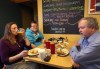 Joe Bryksa / Winnipeg Free Press
Marilyn McGregor and husband Kenton chat about Tuesday's U.S. presidential election at Darcy's Café in north Grand Forks Wednesday.