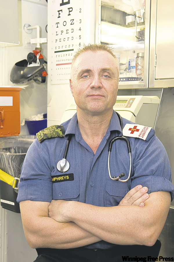 dan lett / winnipeg free press; Cpl. Rick Ayer
Warrant officer Kelly Humphreys (above) and able seaman Whitney Barham (inset) are among many Manitobans serving on the Winnipeg.