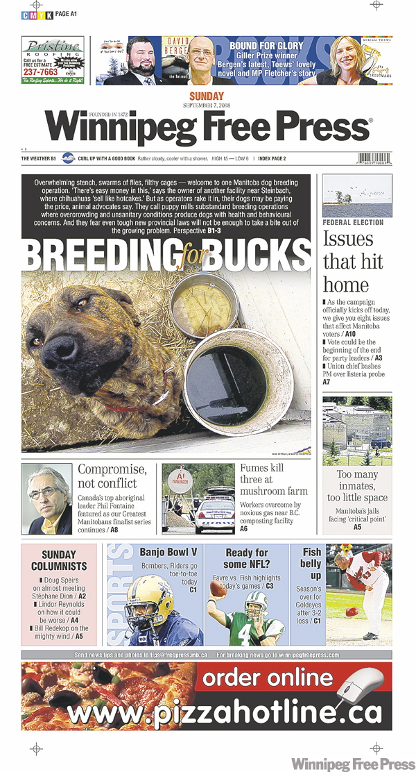 Free Press receives award for excellence Winnipeg Free Press