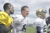 RUTH.BONNEVILLE@WINNIPEGFREEPRESS.CA 
Bombers receiver Brock Ralph (centre) spent four seasons with the Edmonton Eskimos and will have family in the stands when the Bombers begin the 2009 regular season at Commonwealth Stadium on Thursday.