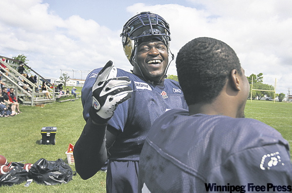 RUTH.BONNEVILLE@FREEPRESS.MB.CA
Fred Perry is one of seven Bombers who will visit their old stomping grounds in Edmonton.
