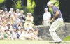 Haraz N. Ghanbari / the associated press
Tiger Woods just misses on the sixth green Friday at Congressional.