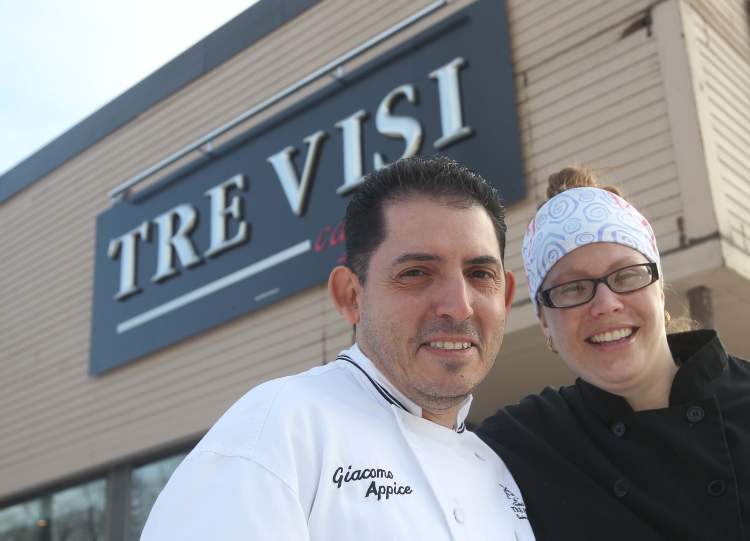 Joe Bryksa / Winnipeg Free Press
Co-owners Giac Appice and Heather Neskar.