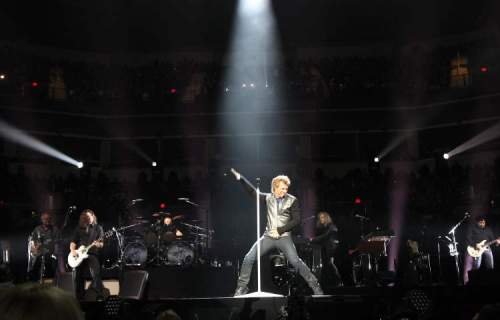 Jon Bon Jovi rocks the MTS Centre Friday night with his band Bon Jovi - April 05, 2013   (JOE BRYKSA / WINNIPEG FREE PRESS