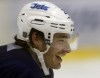 KEN GIGLIOTTI / WINNIPEG FREE PRESS
Injured Jets defenceman  Zach Redmond returns after recovering from a major injury he received during practice that severed a leg artery in the right thigh. He was back at practice today.