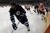 Trevor Hagan / Winnipeg Free Press
Winnipeg Jets' Dustin Byfuglien (33) reaches for the puck as he is pursued by Philadelphia Flyers Mike Knuble (9) at MTS Centre in Winnipeg Saturday. The Jets won 4-1.